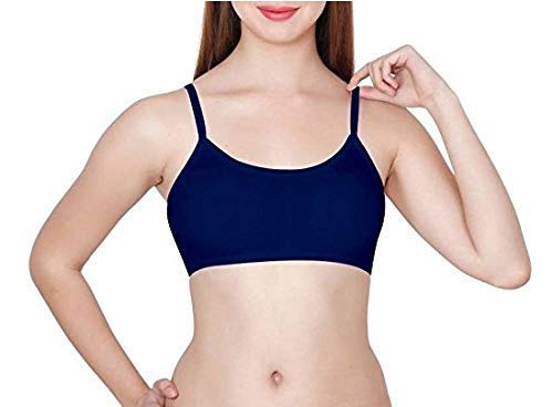 Image of Girls Cotton Lightly Padded, With Removable Pads Non-Wired Bralette Bra