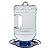 Perky-Pet 780 Outdoor Hanging Water Cooler Bird Waterer and Dispenser,Blue, 1.5 Qt Capacity