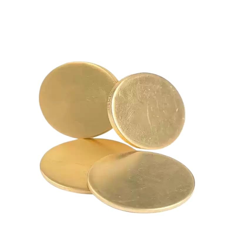 H62 Solidi Dischi In Ottone Vuoti Lamiere Rotonde In Metallo Piastra Rotonda In Ottone OD 10mm-300mm Spessore 0,3mm-4mm (1,0.3mm X 85mm - Foto 10