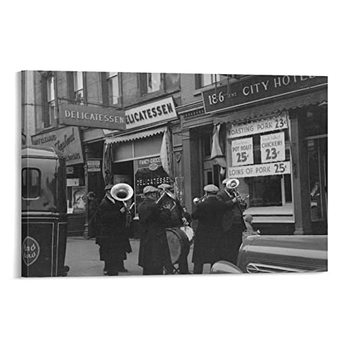 German Colonial Black And White Photography Wall Art Canvas For Wall Decoration Print Painting Life Canvas Wall Art Prints For Wall Decor Room Decor Bedroom Decor Gifts 24X36Inch(60X90Cm) Frame-Styl #TOP11