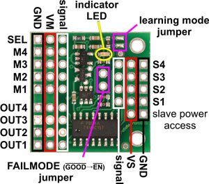 4-Channel RC Servo Multiplexer - Thumbnail 3