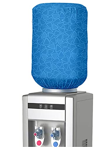 Image of Cortina Self Print Water Dispenser Bottle Can Cover | Elastic Closure | Machine Washable | Polyester Material | Environmental Friendly | Digital Print | 45cm x 42cm x 43cm | 20 Liters | Blue 5