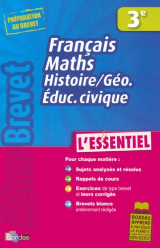 voir fiche du jeu MEMOBREVET ESSENTIEL FR/MATH/HIS-GEO 3E    (Ancienne Edition)