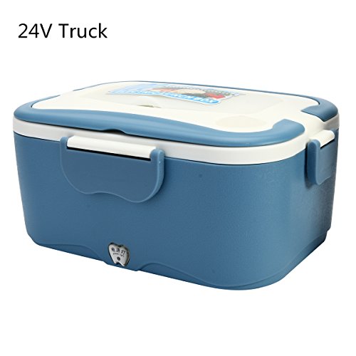 GOZAR 1.5L 12 V / 24 V Voiture Boîte À Lunch Électrique en Plein Air Voyager Repas Chauffe-Camion Déjeuner Boîte-24V