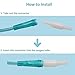 CINOCA 5PCS Oxygen Tubing Swivel Connector Supply for Home Oxygen, 360 Degree Swivel, Avoid Tube Tangles, Oxygen Concentrator Accessories