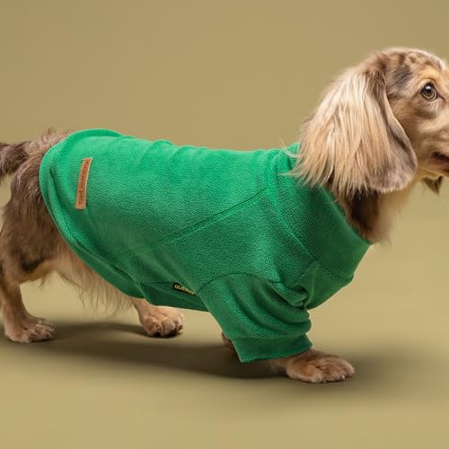 Image of Fitwarm 3 Pack Classic Fleece Dog Sweater, Christmas Dog Winter Clothes for Small Dogs Boy Girl, Holiday Pet Apparel, Burgundy Red, Green, Navy Blue, XXL