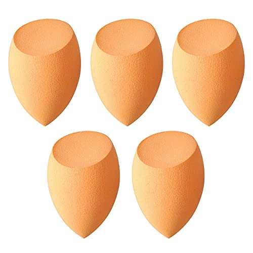 5 Pcs Makeup sponges Set Blender Beauty Cosmetics Tool Flawless Facial Powder Puff Foundation Sponges Professional Make Up Applicator Latex-Free Suit for All Skin Type (002)
