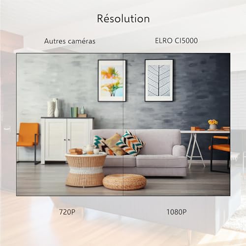 ELRO CI5000 Indoor WiFi IP Security Camera with Motion Sensor and Night Vision Full HD 1080P Security Camera with Siren – Image 4