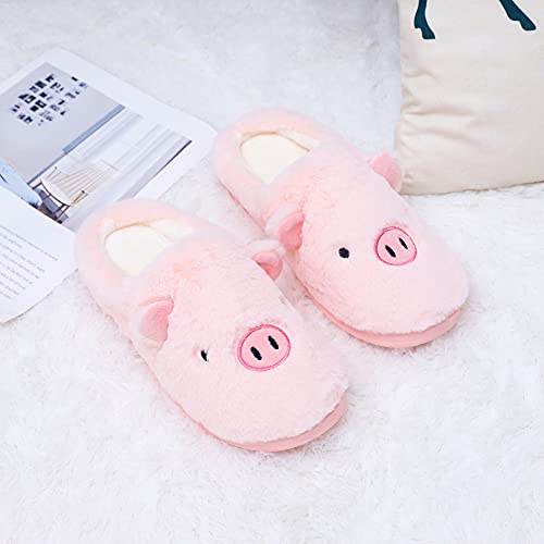 FJWYSANGU Womens Mens Slippers with Memory Foam Fuzzy Warm Slip On House Slippers Cute Animal Couple Soft Plush Home Shoes Indoor Outdoor4