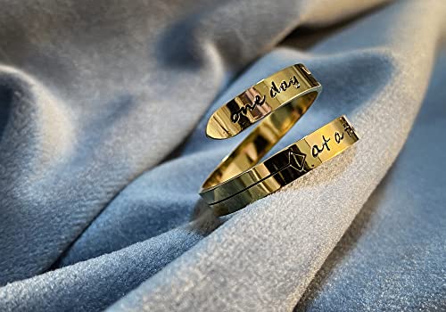 Vrycot Stainless Steel Encourage Ring Adjustable Steel Gold Keep Going Ring Inspirational Opening Stacking Cute Band Jewelry3