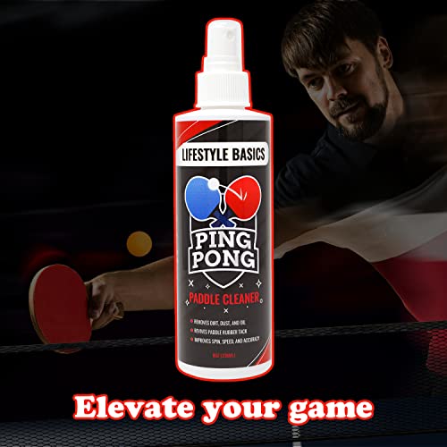 Lifestyle Basics Ping Pong Paddle Cleaner - Rubber Cleaner And Wood Cleaner For Table Tennis Rackets #TOP2
