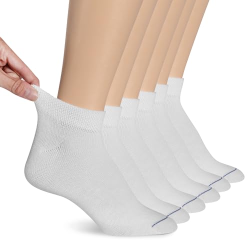 Dr. Scholl's Womens Diabetes & Circulator - 4 6 Pair Packs Non-binding Comfort And Moisture...