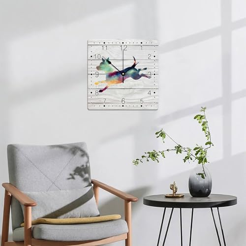 Reloj de Pared Cuadrado de 12 pulgadas en PVC miniatura 6