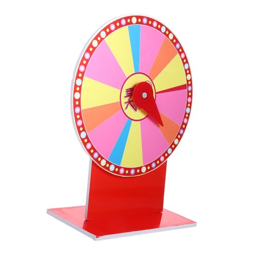 Abaodam DIY Fortune Prize Wheel Game Turntable PVC Metal Party Supplies for Raffles Games