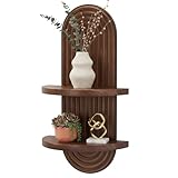 SweetSage Mordern Wall Shelf with Arched Mid Century Art Boho Decor Design Floating Shelves for Home...