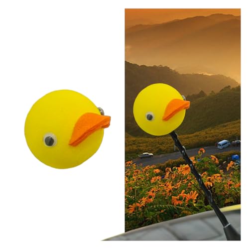 Duck Car Antenna Topper, Cute Duck Automotive Antenna Ball, Easy to Find Car in The Parking Lot, Universal Car Exterior Accessories for Vehicle Truck SUV(Duck)