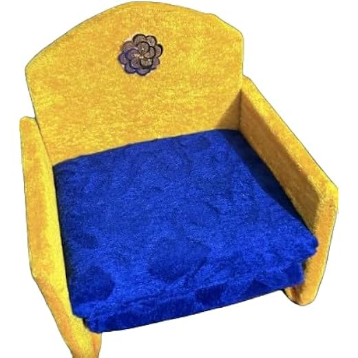 Kids Sofa Cum Bed - Yellow Blue