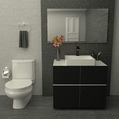 Torneira Banheiro Cor Preto Cascata Baixa Lavabo