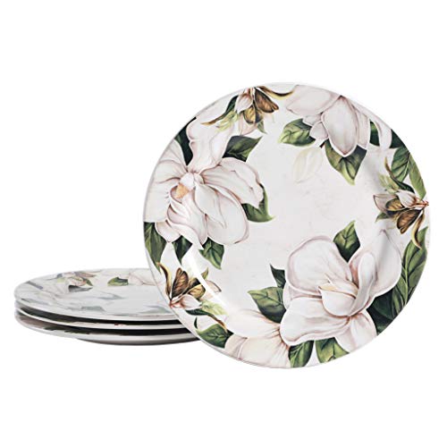 Bico Magnolia Floral Dinner Plates Set of...
