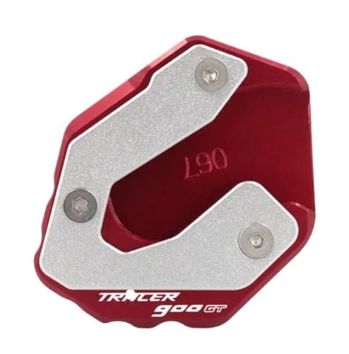 Pied support latéral agrandisseur Tracer 900GT accessoire béquille moto rouge 2018-2020