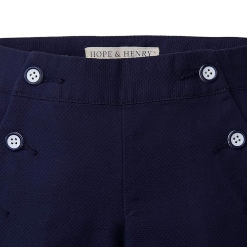 Image of Hope & Henry Girls' Wide Leg Cropped Pull-On Pant