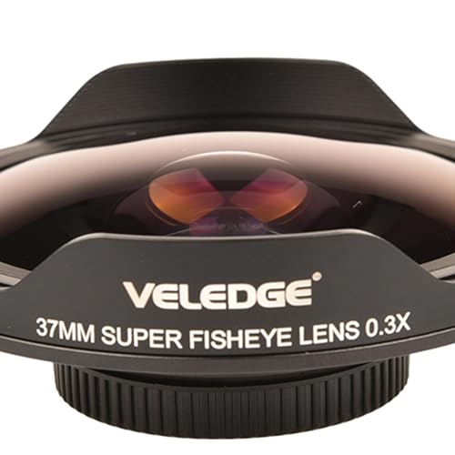 Adaptador de lente gran angular de 37mm para videocámaras panorámicas 6