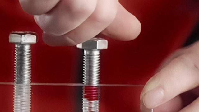 Image of Thread Lock Blue and Red, Threadlocker Removable & Permanent, Thread Locker for Nuts, Bolts, Fasteners and Metals, Against Losening and Leakage(50ml)