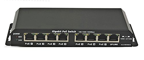 Poe Texas Gpoes-8-7Ab-24V60W | 24 Volt 8 Port Passive Poe Switch For 24V Ubiquiti Devices With Gigabit Ethernet #TOP1