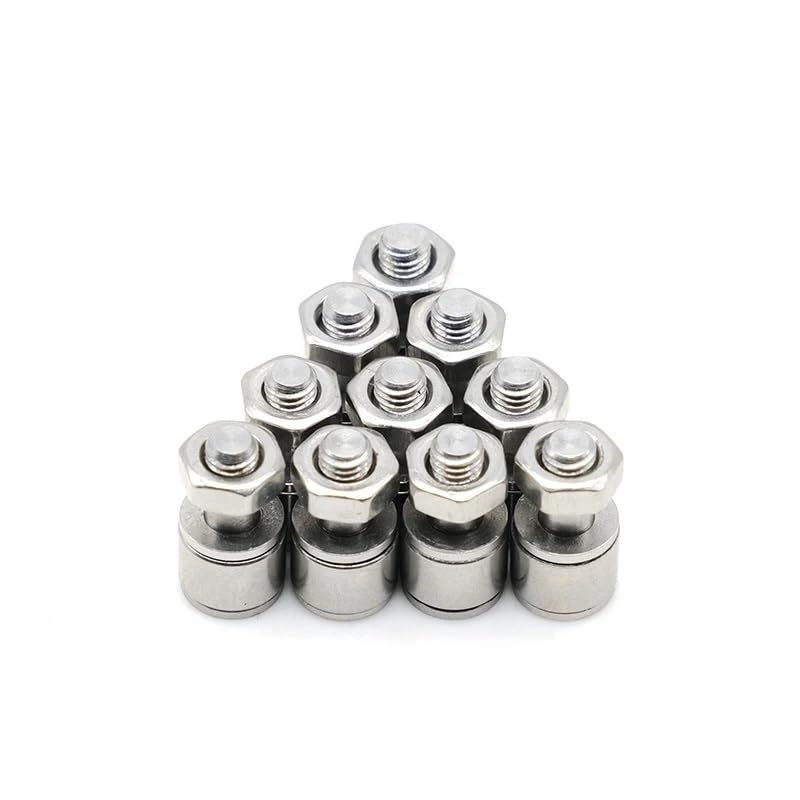 10Pcs CFS2.5V Stud Type Cam Follower Bearings M2.5x5x9.5mm SUS304 Stainless Roller Track Bearing KR5 Engine Parts