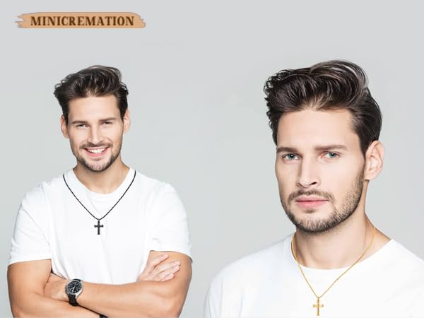 Minicremation Rope Winding Cross Cremation Ashes Urn Pendant Necklace Memorial Keepsake Jewelry Lord’s Prayer Cross Ashes Necklaces3