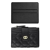 [Design De Mode] Le Design De Ce Produit Est À La Mode Et Simple, Avec Un Portefeuille Matelassé Noir Et Un Étui À Cartes Pour Améliorer La Texture Globale.Le Portefeuille Adopte Un Design À 30% De Réduction Et L'Espace Interne Est Raisonnablement Conçu. Il Peut Facilement Placer De Petits Objets Tels Que De La Monnaie, Des Cartes De Crédit Et Des Cartes D'Identité, Ce Qui Est Pratique Et Pratique.