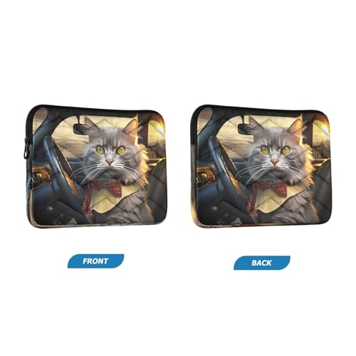 Funda para portátil Cute Cat Driver 13-14 pulgadas impermeable miniatura 2