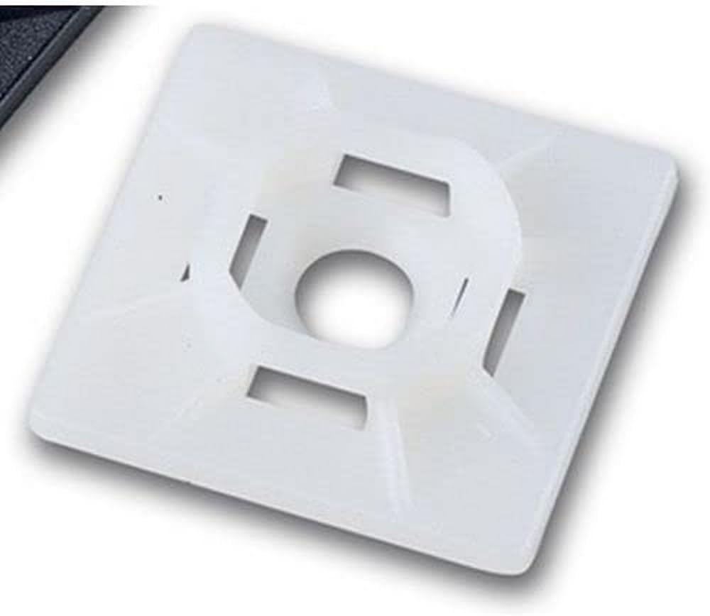 Ancor 199233 Cable Tie Mount, Natural, Adhesive Lined, 5pc