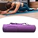Aosekaa Yoga Mat Bag Gym Bag Exercise Mat Holder Large Capacity Yoga Mat Carrier Storage Bag for Travel Gym Yoga Class Beach Office, Purple