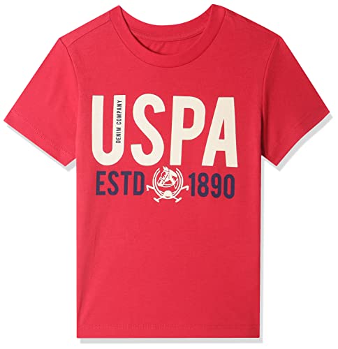 Image of U.S. Polo Assn. Kids Boy's Solid Regular Fit T-Shirt