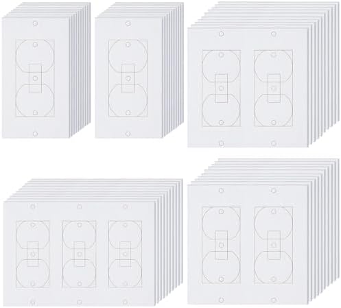 50Pcs Insulation Foam Wall Gasket,Wall Outlet Insulation Gaskets Replacing, Wall Insulation Outlet Covers, Foam Outlet Electric Insula_tion Gaskets for Home Office Classroom