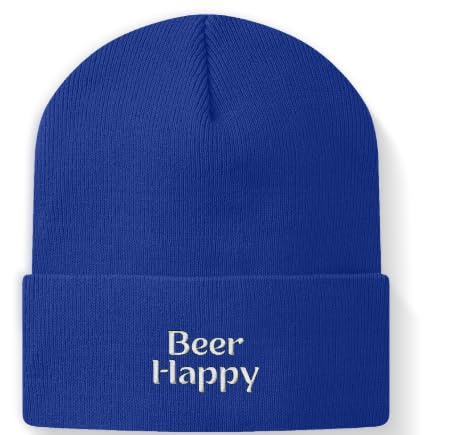 Casquette snapback bleu roi Malle Bier Party avec bonnet style beanie ajustable M