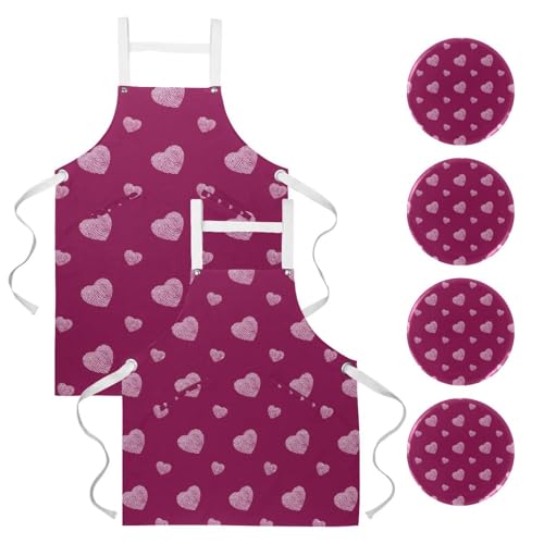 Tablier de cuisine anti-tache pour nettoyage et pâtisserie à domicile