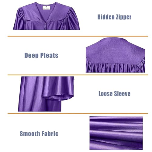 Image of GradPlaza Shiny Preschool Graduation Cap and Gown for Kids 2026 Tassel kindergarten graduation cap and gown