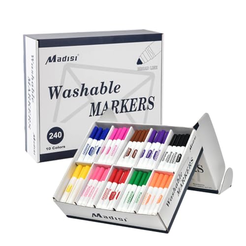 Marqueurs lavables Madisi pour ne plus craindre les taches en classe
