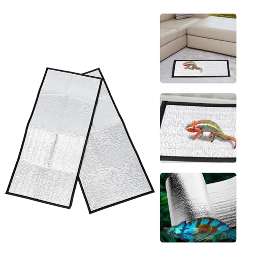 2 tapetes térmicos para reptiles con aislamiento reflectivo miniatura 3