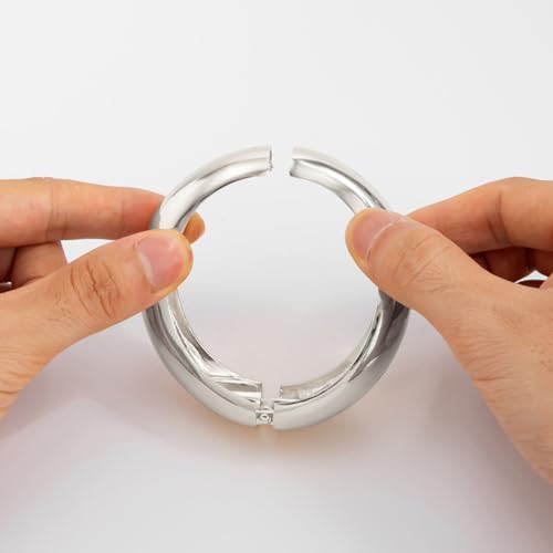 Chunky Gold Bangles for Women Gold Plated Stackable Bracelets Set Trendy Cuff Bracelets Stack Wrist Open Bangle Jewelry Gift Accessories4