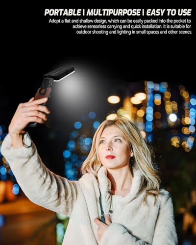 Image of DEVICE OF URBAN INFOTECH M160 RGB Portable Pocket Camera Light 6.5W | 2700-6500K Dimmable Panel Lamp | Rechargeable 1800mAh | Photography, Vlogging, Streaming, Zoom Calls, Selfie & Makeup Light