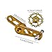 Zxpjkyu Bike Chain Tensioner Cycling Parts Bike Chain Stabilizer Bicycle Chain Tensioner for Biking, Gold with GuideWheel