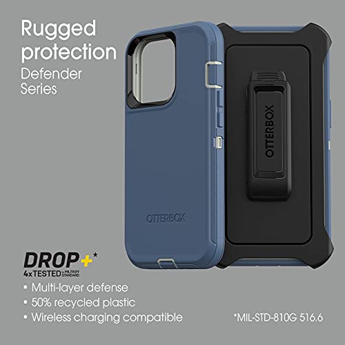OtterBox DEFENDER SERIES SCREENLESS Case Case for iPhone 13 Pro (ONLY) - FORT BLUE - Image 6
