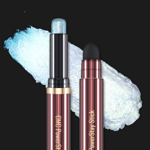 CHARMACY New Magic Eyeshadow Stick, Creamy Eye Shadow Stick, Dynamic Light color Change, Metallic Shimmer Eyeshadow, Long-Lasting Water-Resistant Formula, High Pigmented, Built-in Smudger (A04)
