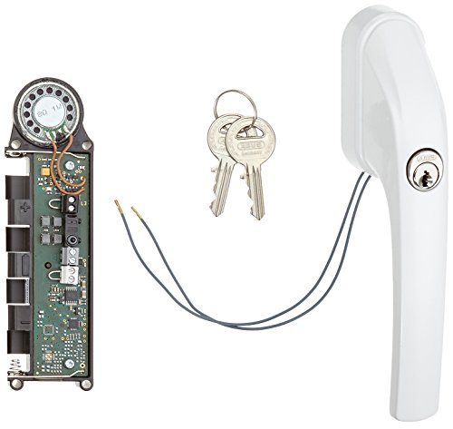 Fenster-Stangenschloss FOS550A AL0125 - Zusatzsicherung mit Druckzylinder und Alarmfunktion, gleichschließend - Sicherheitslevel 10 - 07299 -