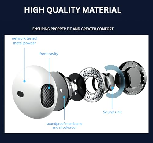 Image of Original Type-C Wired for iPhone 15 Pro & 15 Pro Max 16, 16 Pro, 16 Pro Max,16 Plus, 17, 17 Pro, 17 Pro Max, Series, Air | Strong Noise Reduction