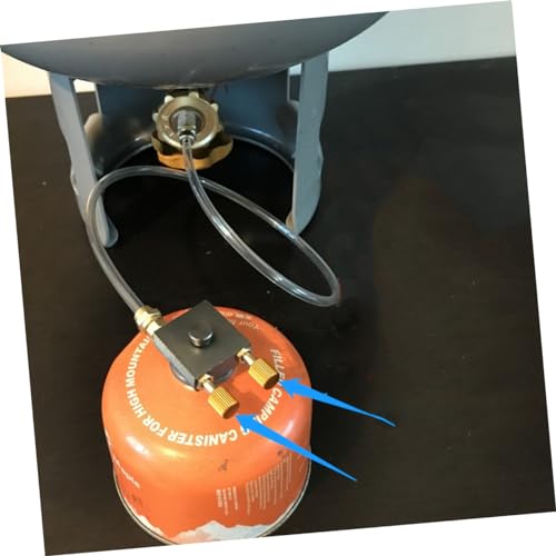 Camping Gas Inflation Valve Adapter for Outdoor Stoves Conversion Joint for Safe Inflating Flat Gas Cans Reduce Costs for Camping and Picnics2