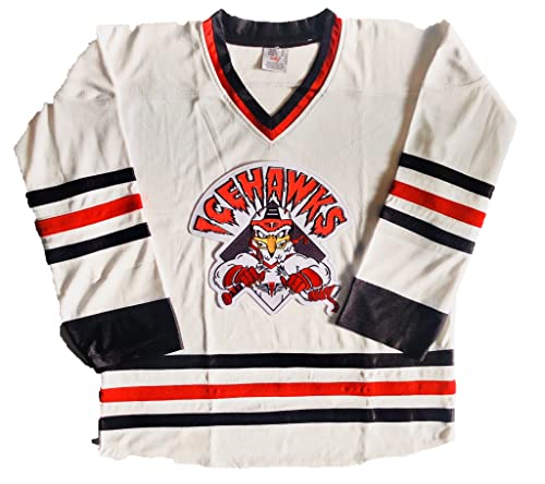 IceHawks Hockey Jerseys - We are Ready to Customize with Your Name and Number (White, Adult XL)